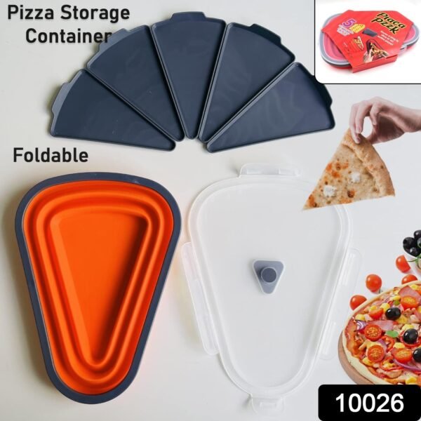 Reusable Expandable Pizza Storage Container with 5 Microwavable Trays