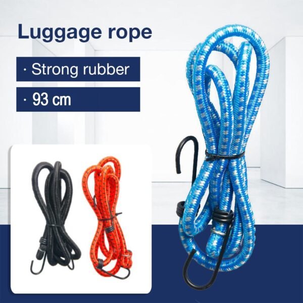High Strength Elastic Bungee, Shock Cord Cables, Luggage Tying Rope with Hooks