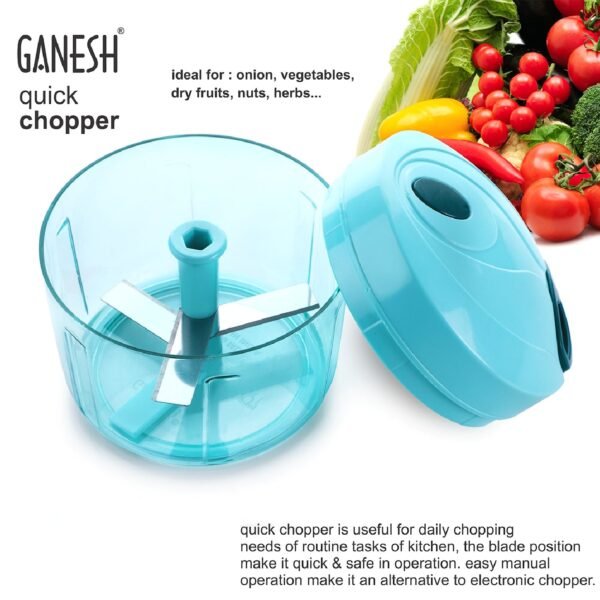 2image_4b66a397-982e-4d7d-b0d9-e39de6e24510.jpg Ganesh Quick Vegetable Chopper (1 Unit Chopper)(725 Ml)