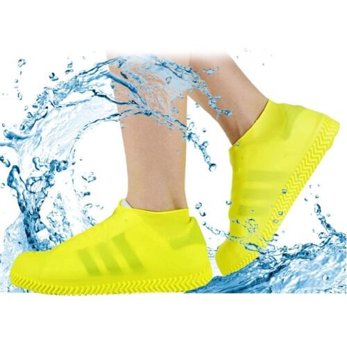 2image_4bd6e0b0-7517-4bea-860d-725bd6dddfe9.jpg Non-Slip Silicone Reusable Waterproof Boot Shoe Cover (Medium, Mix Color)