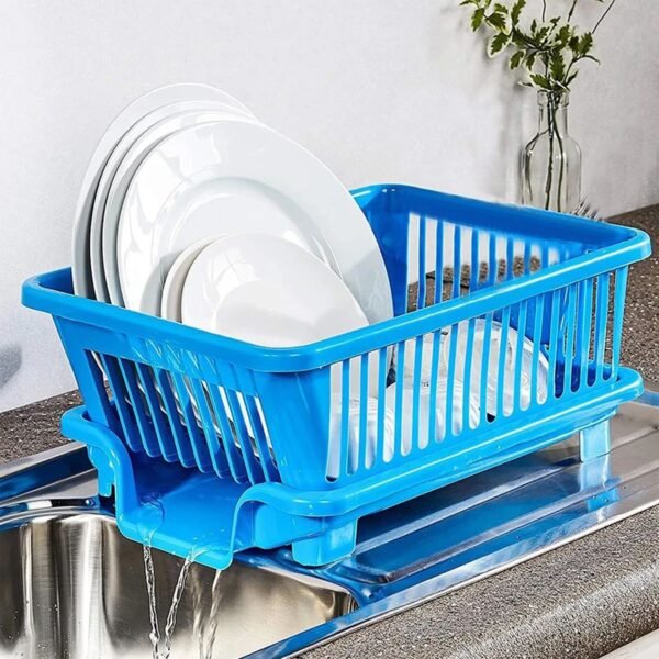 2image_7f373fb0-b2fb-44ab-95b3-0f8fa04d5ff0.jpg Plastic Sink Dish Drainer Drying Rack (With Brown Box) ( MOQ :- 3 Pc)