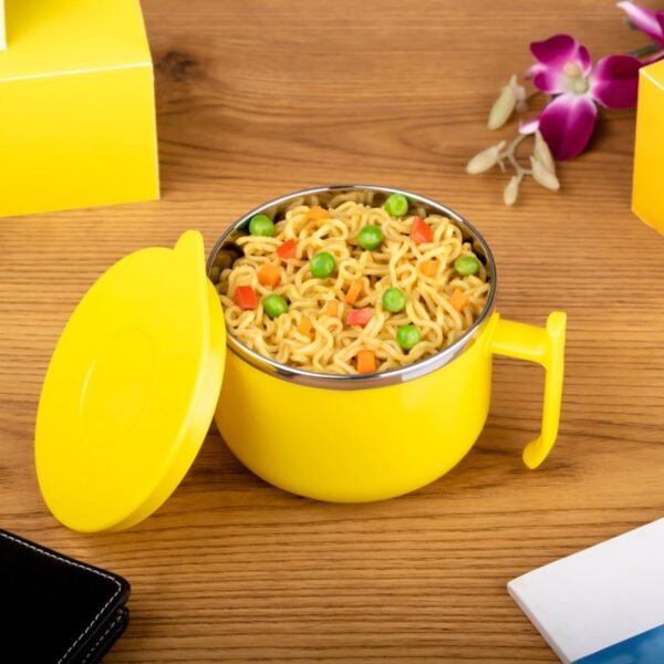 Safe Double-Layer Maggie Bowl with Lid & Handle – Versatile Bowl for Meals