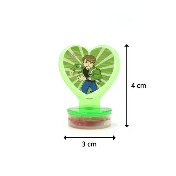 Cartoon Heart Stamps Motivational Reward Stamps for Kids, Teachers & Parents (6 Pcs)