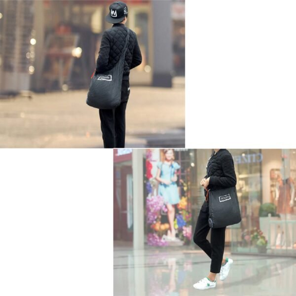 Reusable Foldable Nylon Grocery Bag with Portable Case