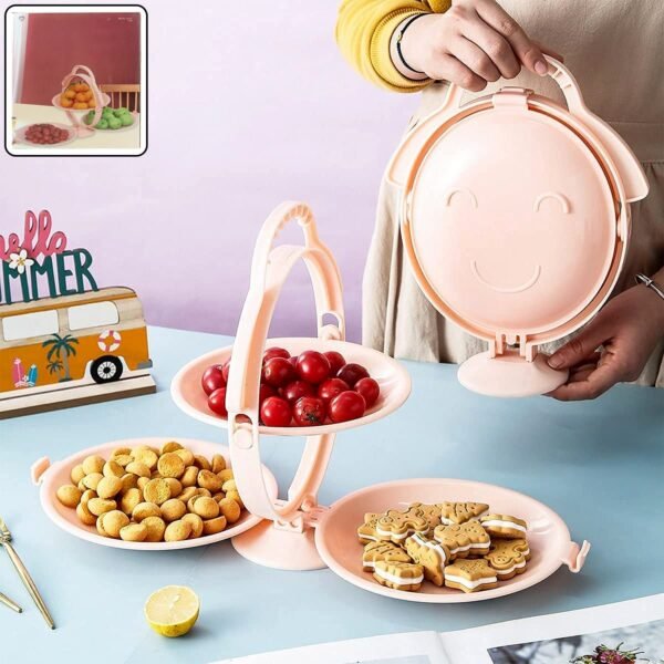 3-Layer-Foldable-Fruit-Plate-Candy-Dish-01_b852d165-d641-49ee-a8d0-2a473250642d.jpg 3-Layer Foldable Multi-Purpose Snack, Fruit & Dessert Serving Stand (1 Pc)