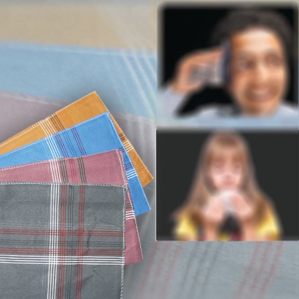 Men's King Size Formal Handkerchiefs for Office Use - Pack of 12