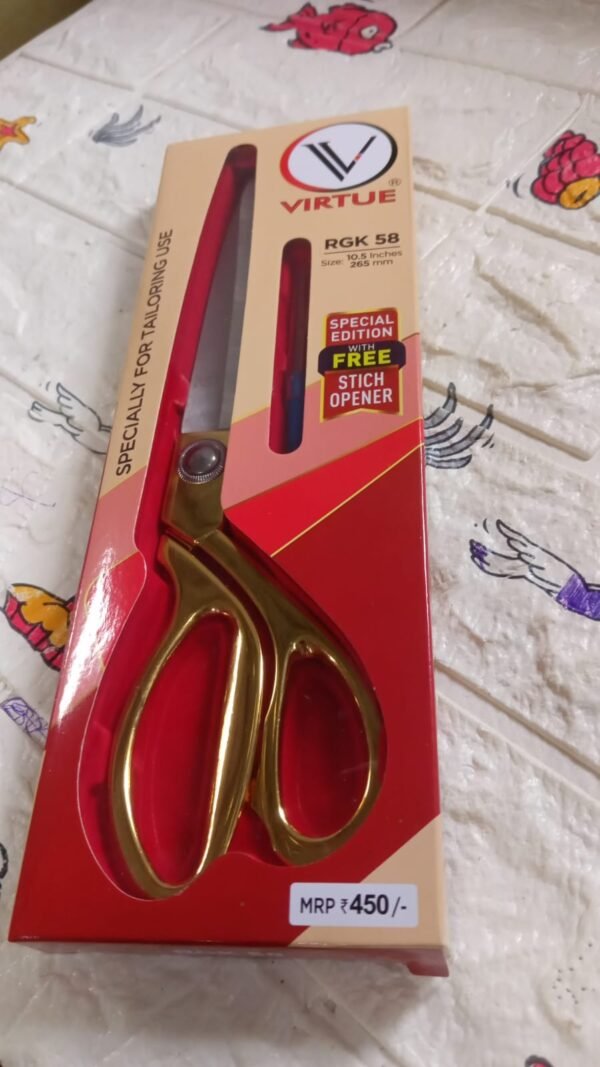 3005fae7-9fd0-4083-8a74-6f35af7ae673.jpg Stainless Steel Tailoring Scissor Sharp Cloth Cutting for Professionals (Golden)