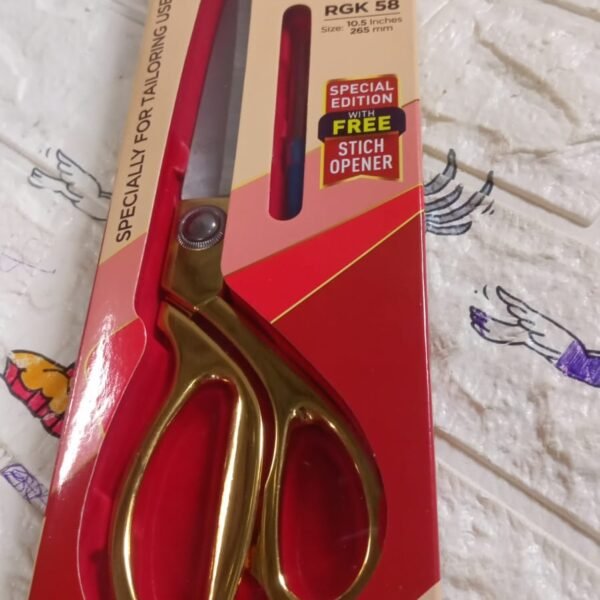 3005fae7-9fd0-4083-8a74-6f35af7ae673.jpg Stainless Steel Tailoring Scissor Sharp Cloth Cutting for Professionals (Golden)