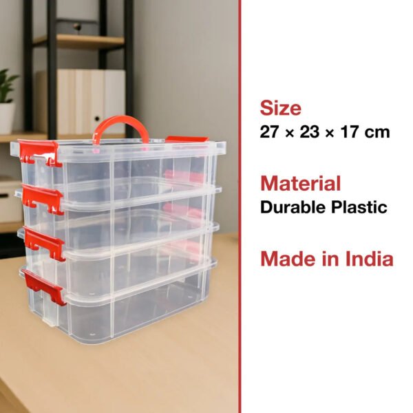 3030306.jpg 4-Layer Transparent Multipurpose Plastic Storage Box