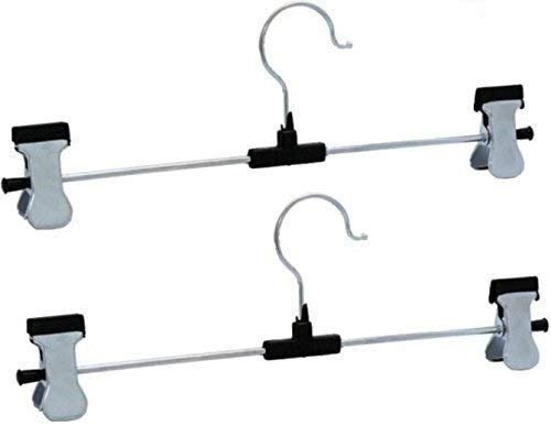 31580jFpfRL.jpg Hangers with 2-Adjustable Anti-Rust Clips (Pack of 12)