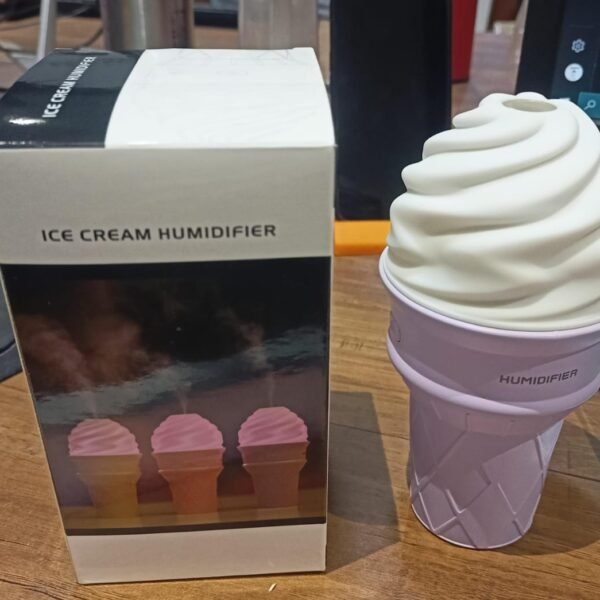 Ice Cream Cone Shape Air Freshener Humidifier (1Pc / Purple )