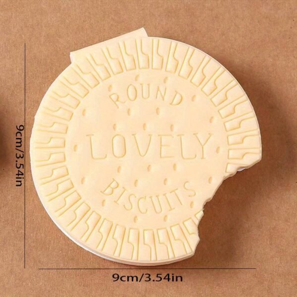 Round Biscuit-Scented Notebook – Fun Writing Copybook (1 Pc)