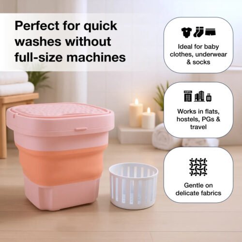 32.jpg Portable Washing Machine, Foldable Washer and Dryer Combo (1 Set / Mix Color)