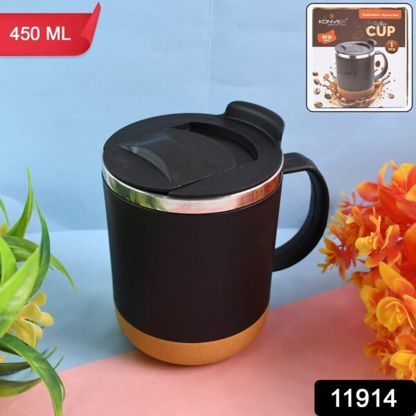 3211914-144Pc-Coffeecup450ml_k192_-Av-Sv.jpg Insulated Coffee Mug with Spill-Proof Lid (Approx 450ML & 1 Pc)