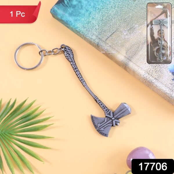 Premium Metal Axe Keychain (1 Pc)