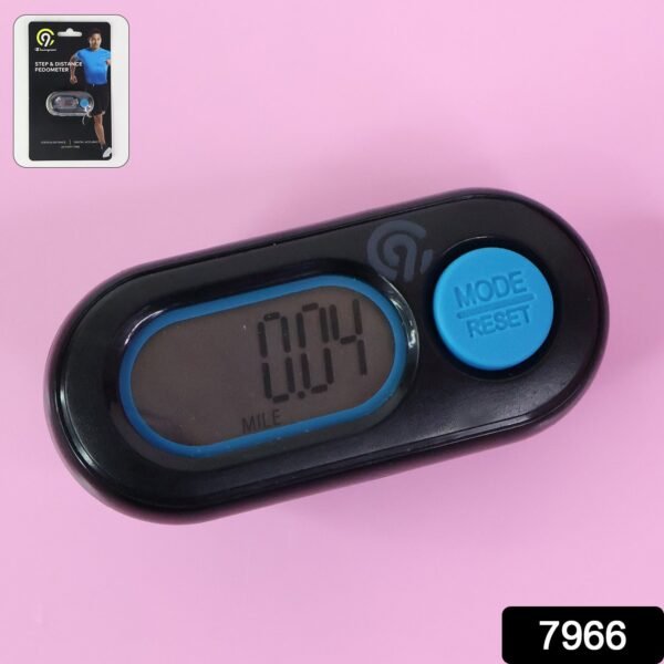 Digital Step & Distance Pedometer with LCD Display (1 Pc)