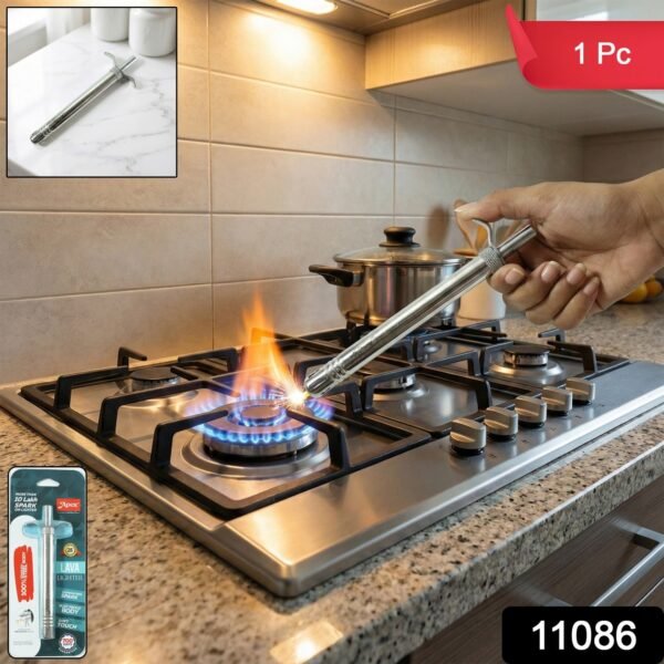 Manual Stainless-Steel Gas Stove Spark Lighter (1 Pc)