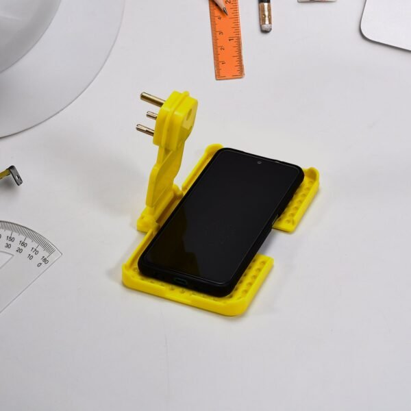 Multi-Purpose Yellow Wall Holder Stand for Mobile Charging