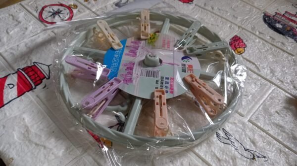 Drying Rack with 8 Clothespin Clips Sock & Underwear Hanger