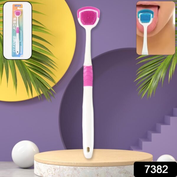 Tongue Cleaner Brush, Silicone Tongue Scraper (1 Pc)