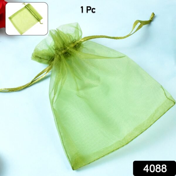 Small Potli Gift Bags, Small Mesh Bags Drawstring Gift Bags (1Pc / 12×10 Cm)