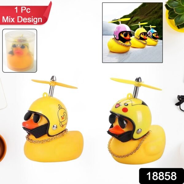 337.jpg Beautiful Duck Car Ornaments Duck Bicycle Bell Propeller Helmet (1 Pc / Mix Design)