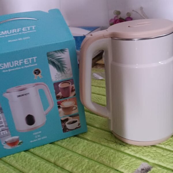 Double Wall Stainless Steel Electric Cordless Tea Kettle (1500W / 2.3 Ltr.)