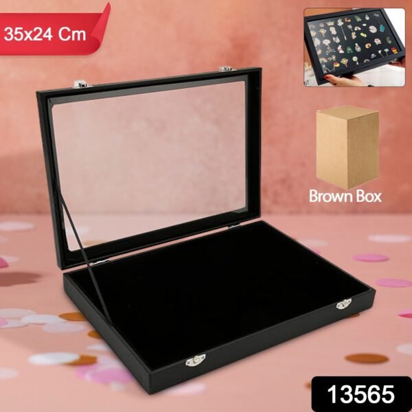 349a7c00-d7e5-46d2-a65b-c44cc8f13854.jpg Ring Holder Organizer Box, Jewelry Ring Display Case (35x24 CM)