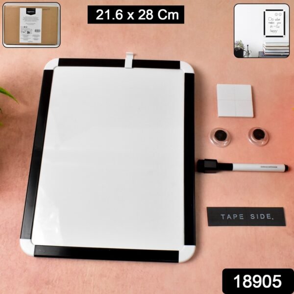 Magnetic White Board, Small Dry-Erase Board (21.6×28 Cm / 1 Set)