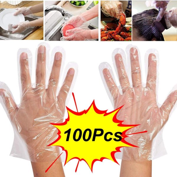 3520198ed162e35a98b3005284895cda.jpg Plastic Transparent Disposable Clear Gloves (White) (100Pc)