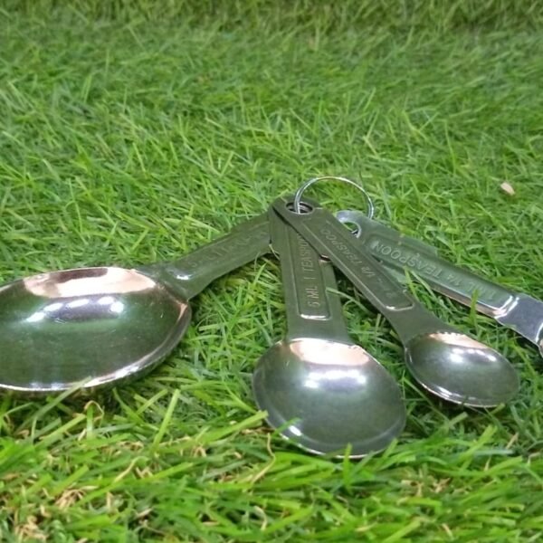 Stainless Steel Measuring Spoons Set - 4pcs, Anti-Rust for Kitchen & Baking