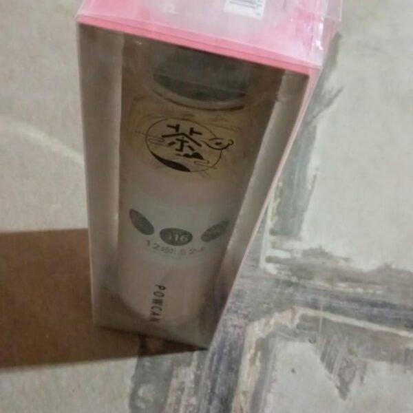 Steel Water Bottle With Glass Lid (350 ML)