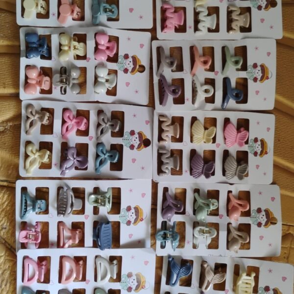 Hair Clips for Girls Kids Hair Accessories (6 Pcs Set), Hair accessories (Mix Design)