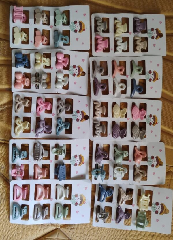 Hair Clips for Girls Kids Hair Accessories (6 Pcs Set), Hair accessories (Mix Design)