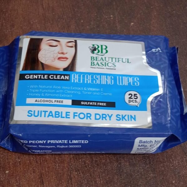 Refreshing Alcohol-Free Wet Wipes – Facial & Body Wipes (25 Pc)