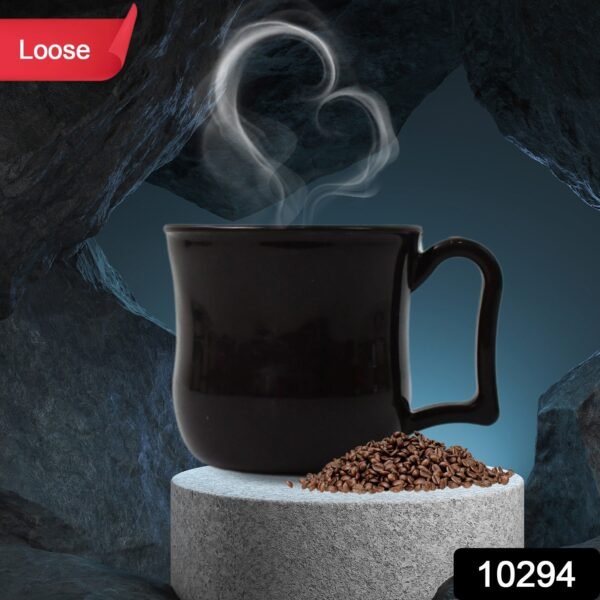 360.jpg Premium Plastic Coffee / Tea Cups / Mug with Handle(1 Pc / Loose / Black)