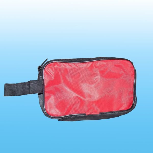 Portable Travel Hand Pouch / Shaving Kit Bag for Multipurpose Use (Red)