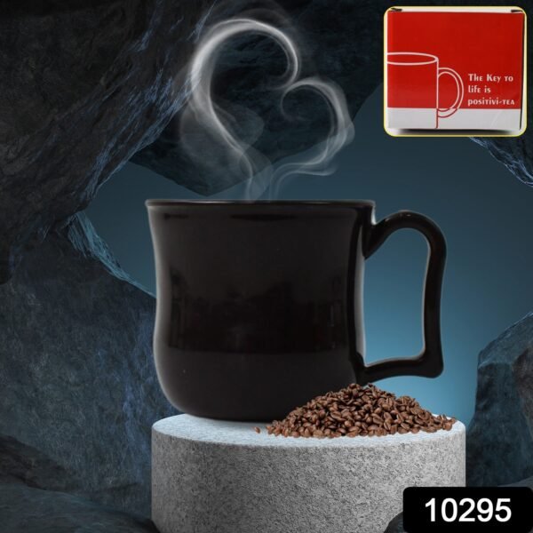 362.jpg Premium Plastic Coffee / Tea Cups / Mug with Handle (1 Pc / With Color Box / Black)