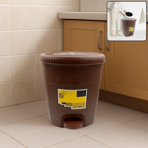 Mini Plastic Pedal Dustbin for Kitchen, Office & Car Use (1 PC)