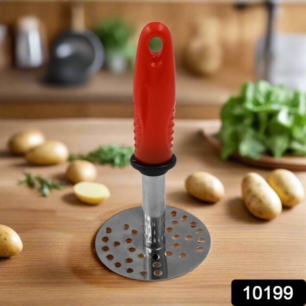 High Grade Stainless Steel Potato Pav Bhaji Masher with Plastic Handle (1 Pc)