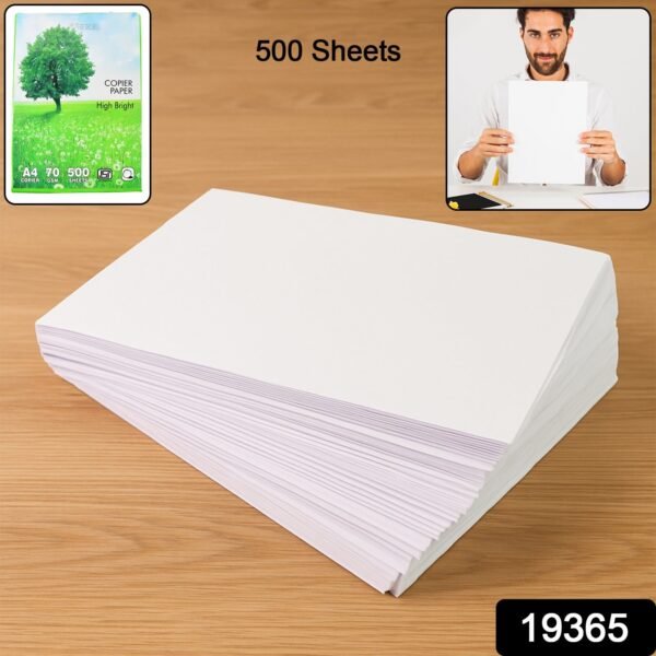 A4 Size High Bright Copier Paper – 70 GSM – Pack of 500 Sheets