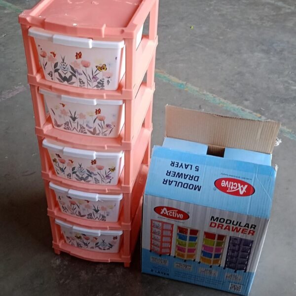 Plastic Smart Wonder Drawer Home Storage & Organization (5 Layer / 1 Pc)