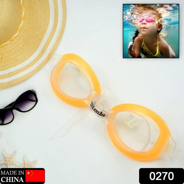 Cute Design Adjustable Swimming GogglesFor Kids Boys,  Waterproof (1 Pc )