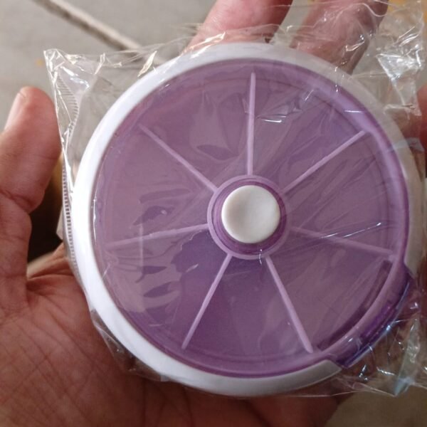 Cute 7-Day Pill Box Dispenser – Portable 7-Grid Medicine Organizer (1 Pc)