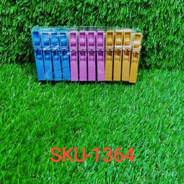 Multipurpose 12 Pcs Cloth Clips (Multicolour)