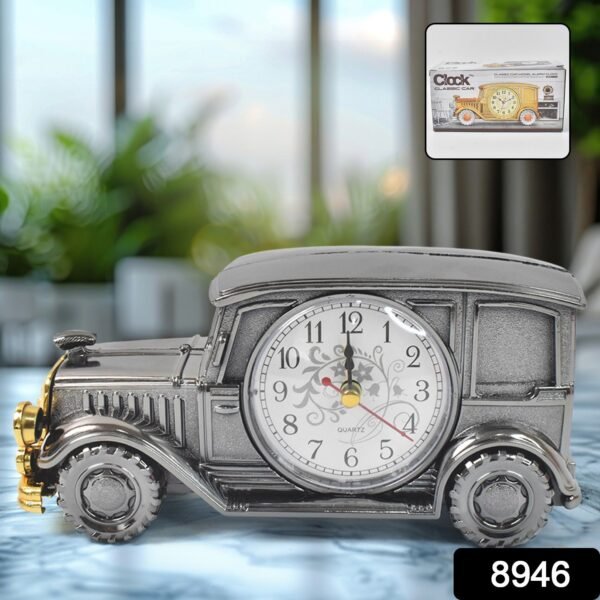 Car Model Clocks, Pen Holder Function ABS Material Alarm Clock Office Desk Bedroom