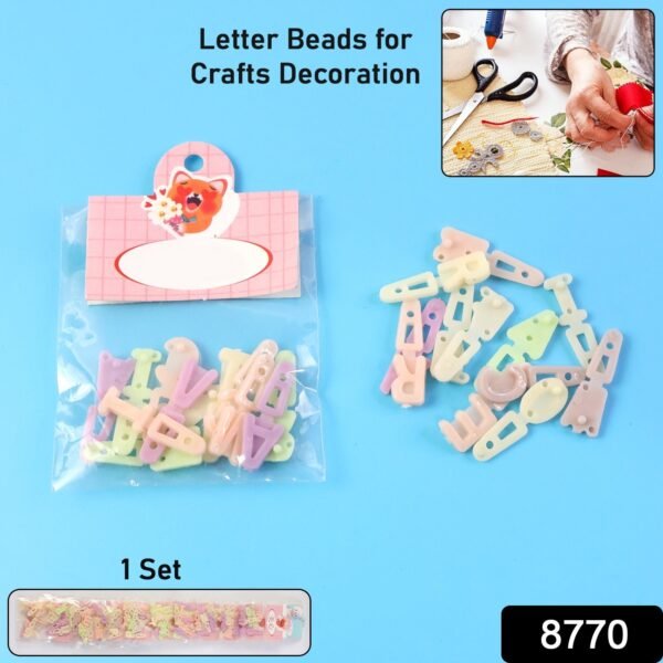 3898770-24Pc-AlphabetBeads-Av-Sv.jpg Alphabet Letter Beads Set for Craft Decoration (1 Set)