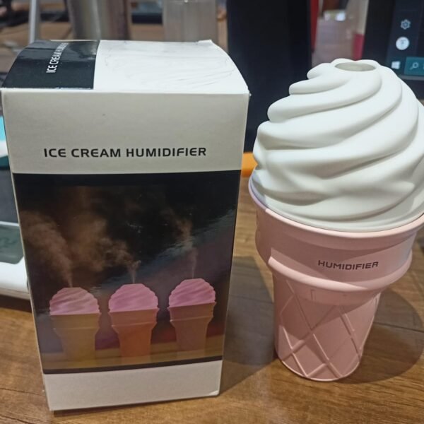 Ice Cream Cone Shape Air Freshener Humidifier (1Pc / Pink)