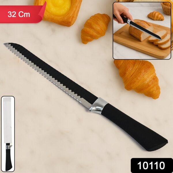 39910110-3200Pc-DD_10110New-Av-Sv.jpg Premium 32 Cm Serrated Bread Knife with Ergonomic Handle, Chhari