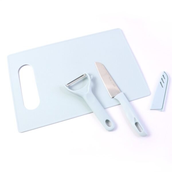 3 in 1 Kitchen Knife & Chopping Board Set (1 Set)